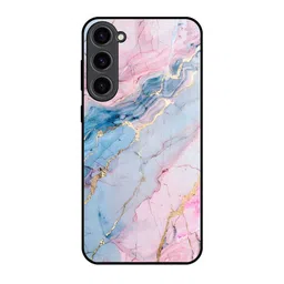 QRIOH Abstract Printed Lightweight Silicone Samsung Galaxy S23 Plus 5G Glass BackCase-picture-42