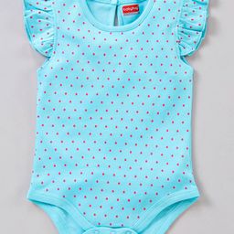 Babyhug 100% Cotton Flutter Sleeves Onesies Multi Print Pack of 3 - Multicolour image 2