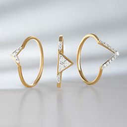 Mia by Tanishq Women 14KT Gold & Diamond Finger Ring 3.88 g-image-50