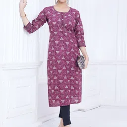Jevi Prints Women Geometric Printed Pure Cotton Straight Kurta-picture-18