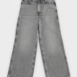 Tommy Hilfiger Kids Grey Loose Fit Jeans-picture-1