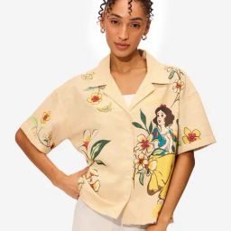 The Souled Store Beige Loose fit Print casual shirts-image-68