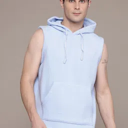 The Roadster Lifestyle Co. Fleece Hooded Sleeveless Sweatshirt-image-4