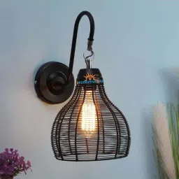 DecorativeRay Black Iron Wall Light - Set of 1-image-98