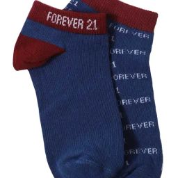 Forever 21 Navy & Brown Printed Socks (Pack of 2)-picture-15