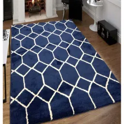 Saral Home Blue & White Carpet - Set of 1-23