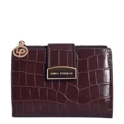 Lino Perros Brown Textured Wallet for Women-82