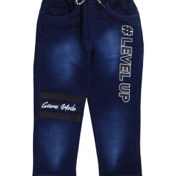 Spicy Kids Blue Graphic Print Joggers-image-96