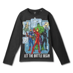 Wear Your Mind Boys Avengers Printed Raw Edge T-shirt-picture-18