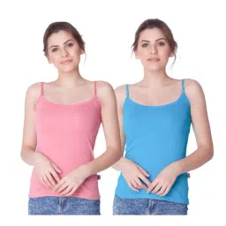 Dollar Missy Pink & Blue Camisole Pack of - 2-image-69