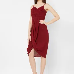 MISH Maroon Wrap Dress-picture-14
