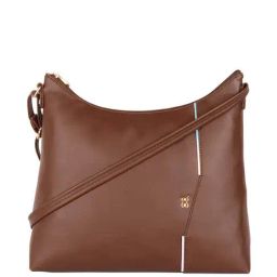 Baggit Brown Solid Medium Sling Handbag-image-50