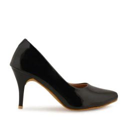 Scentra Women's Black Stiletto Pumps-image-128