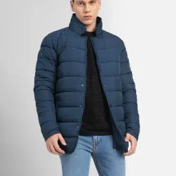 Jack & Jones Blue Regular Fit Puffer Jacket-image-90