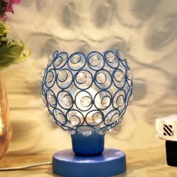 Homesake Blue Metal Table Lamp-39