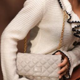 Inc.5 Grey Quilted Medium Cross Body Bag-image-83