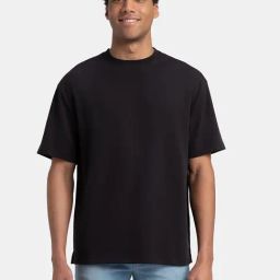 Jockey Black Cotton Relaxed Fit T-Shirt-23
