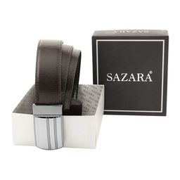 SAZARA Men Textured Leather Reversible Belt-image-63