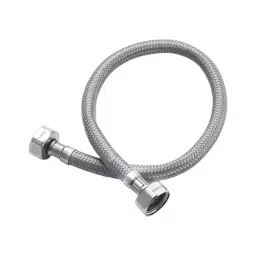 PLUMBER German Polyamide Flexible Connection Hose with Brass Nuts 450 mm, 18 inch, UBB-0450-7