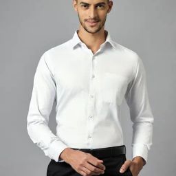 Louis Stitch White Regular Fit Shirt-image-85