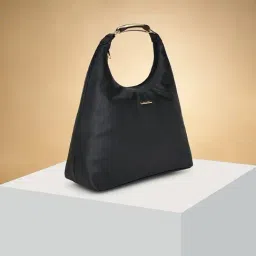 Forever Glam by Pantaloons Black Solid Medium Shoulder Handbag-picture-35