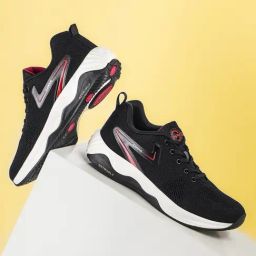 Campus Men's Black Running Shoes-image-9