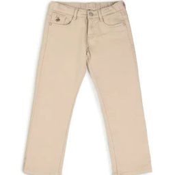 US Polo Kids Boys Brown Cotton Solid Jeans-image-91
