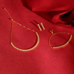 GIVA 925 Sterling Silver Golden Set for Women-image-71