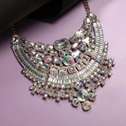 Sohi Multicolour Designer Statement Stones Necklace-21