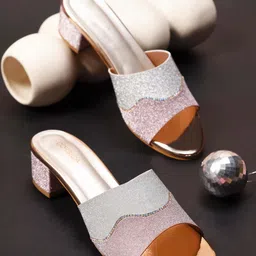 CORSICA Synthetic Patent Pink Heels-35