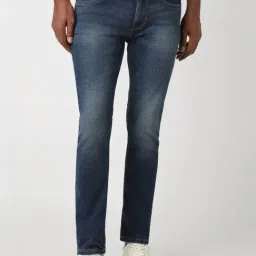 Peter England Navy Slim Fit Jeans-picture-16