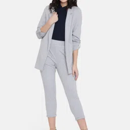 ISU by Radhika Apte Grey Textured Jacket image 4
