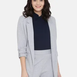 ISU by Radhika Apte Grey Textured Jacket image 1