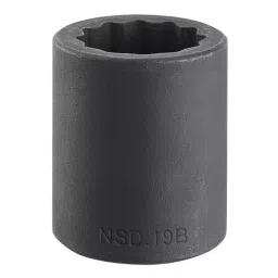FACOM 12.7 mm (1/2 Inch) Square Drive Impact Socket 12 Points 21 mm, NSD.21B-44