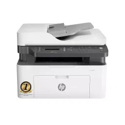 HP Monochrome Laser Printer All In One with Wired and Wireless Connectivity, Fax in White & Grey Color, Laserjet MFP 1188FNW-3