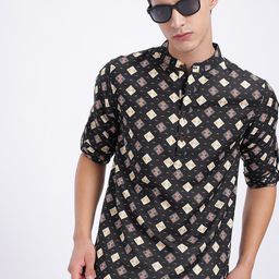 Anouk Rustic Men Geometric Printed Kurta-picture-32