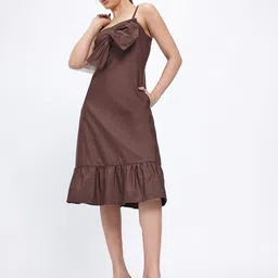DressBerry Twirly Tales Bow Detail A-Line Midi Dress-image-42