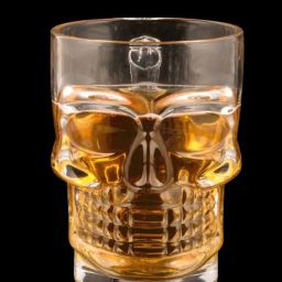 Smokey Cocktail Transparent Skull Beer Mug (520ml) - Set of 4-image-38