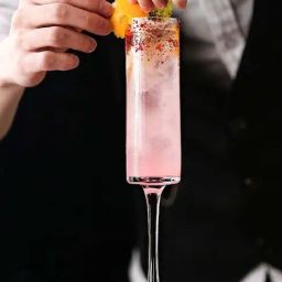 Smokey Cocktail Transparent Sleek Sparkle Champagne Glass (175ml) - Set of 6-15