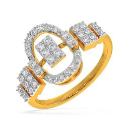Kisna Diamond & Gold Jewellery Mae 14k (585) Diamond & Gold Ring For Women-picture-16
