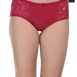 Valles365 by S.C. Pack Of 2 Hipster Briefs SDLC2PURRED-S-14