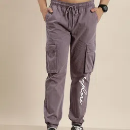 Moda Rapido Men Printed Cargos Trousers-image-16