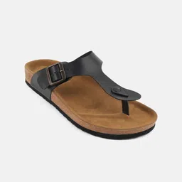 MOZAFIA Men Open Toe Flats Detail Buckles-picture-28