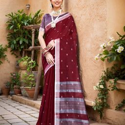 Anouk Geometric Woven Design Saree-25