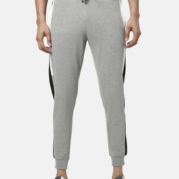 People Men Grey Melange Slim Fit Joggers-image-18