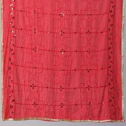 swatika Ethnic Motifs Embroidered Dupatta with Sequinned image 2