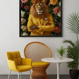 999Store Brown & Black 1 Piece Canvas Other Wall Paintings-26
