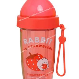 FunBlast Tumbler with Lid and Straw  Pink - 480 ml-24