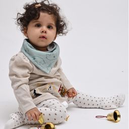 Theoni Organic Muslin Bandana Bib - Green-picture-27
