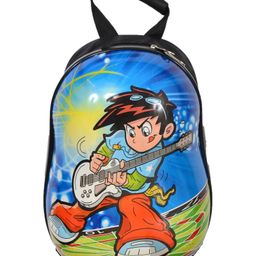 D Paradise Kid's Toddlers Hard-Case Guitar Print Backpack - 13 Inches-image-43